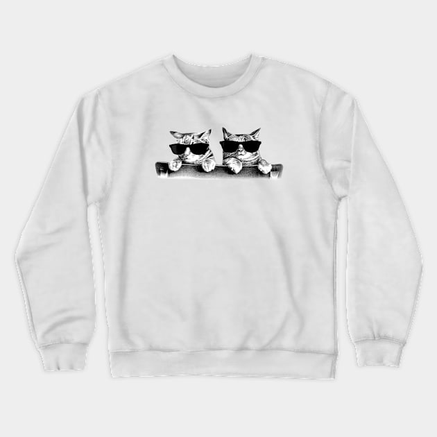 Cool Kittens Crewneck Sweatshirt by SandraKC